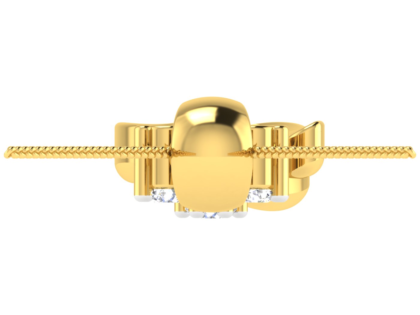Nidal Jewels | Startwist Floral Cluster Diamond and Gold Pendant - Nidal Jewels